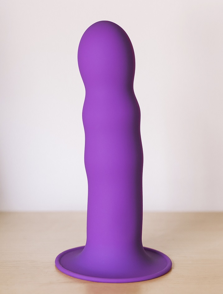 Premium quality, dual density, super soft silicone dildo wit... Adrien Lastic - Hitsens 3 Vibro Dildo - Purple photo-5