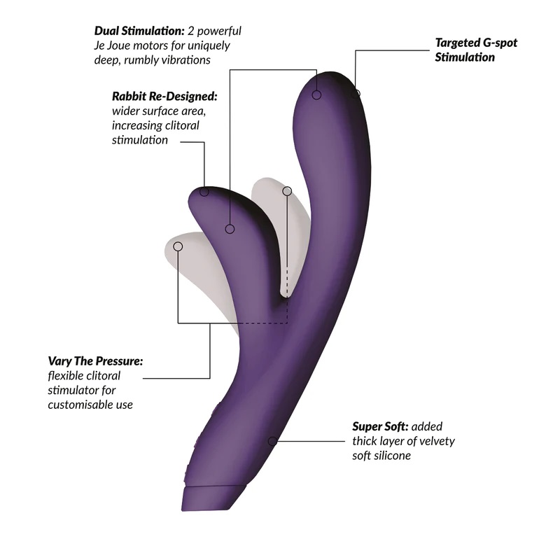 The iconic Rabbit - redesigned for the modern Queen! Hera is... Je Joue - Hera Rabbit - Purple photo-7