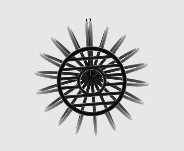 Material: Iron, zinc alloy
Max diameter: 86 cm&n... Roomfun - Suspension Pumpkin Cage photo-5
