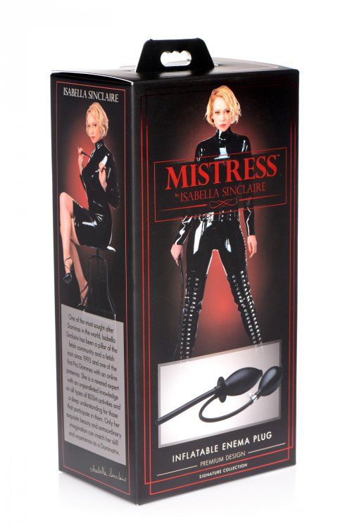 Inflatable plugs are great to create an intense full sensati... Mistress - Inflatable Enema Plug - Black photo-5