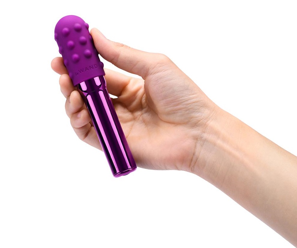 Rechargeable Vibrator With Silicone Textured Ring
Take your... Le Wand - Grand Bullet - Cherry photo-2