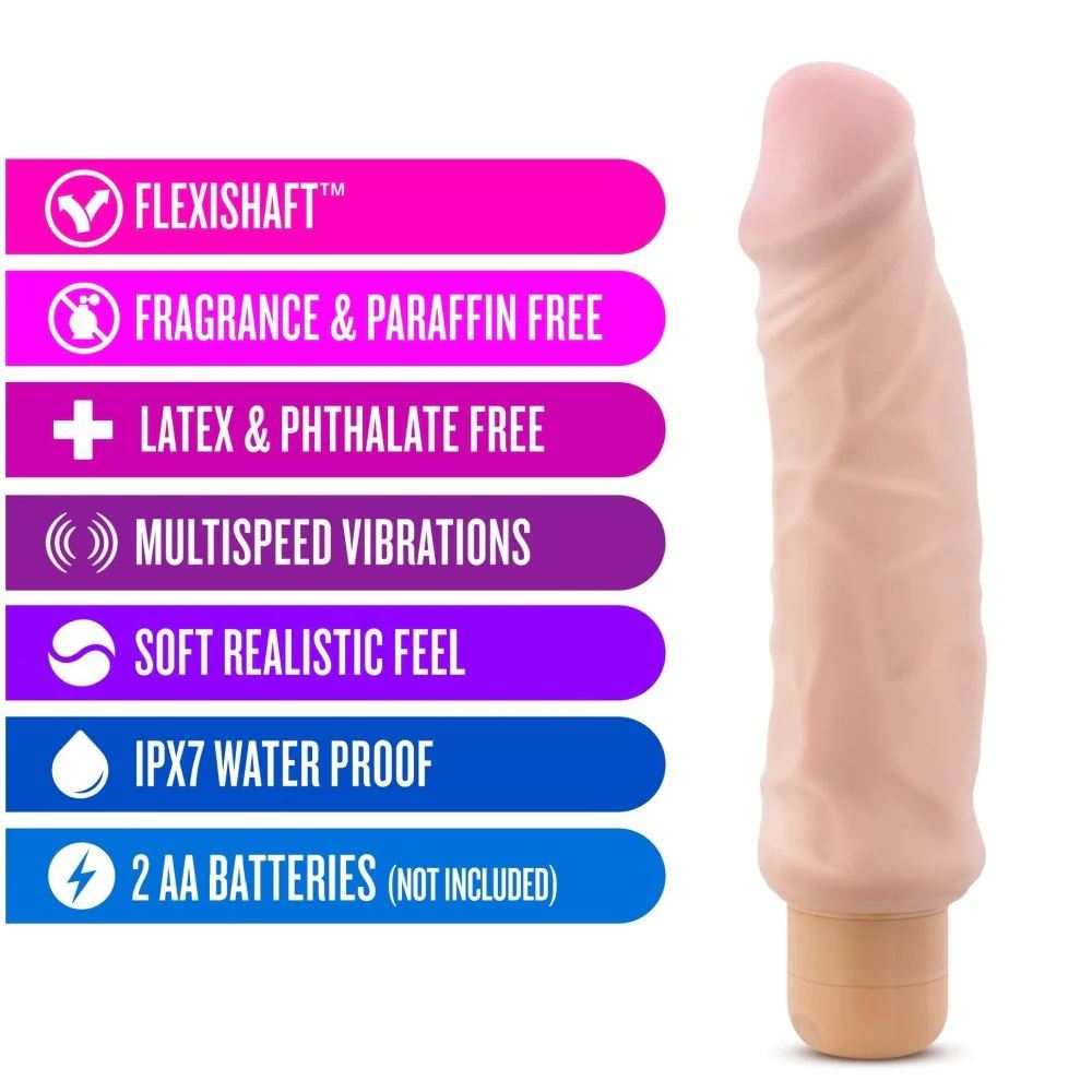 Now this is one wild ride, worth every second! The Hard On V... X5 Plus - Hard On Vibro Dildo 23cm - Beige photo-3
