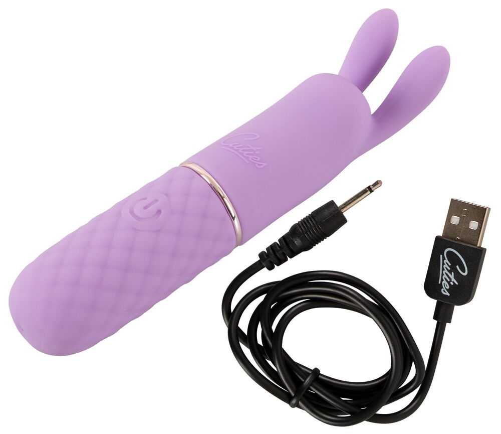 The beautiful, pastel-coloured Mini Vibrator from the Cuties... Cuties - Mini Rabbit Vibrator - Purple photo-9