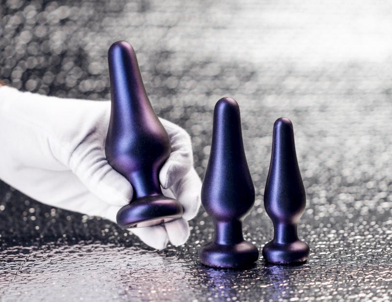 If you're new to anal stimulation or you want to experim... Hueman - Comets Butt Plug Set - Purple photo-5