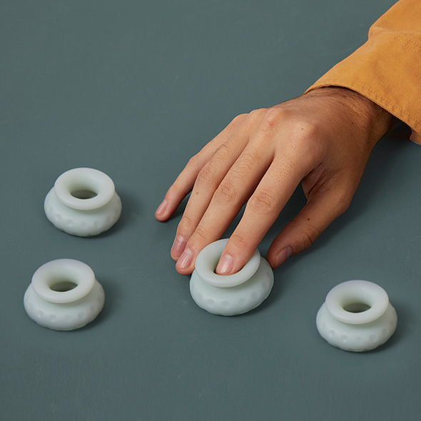 Designed with an FDA approved body-safe material, Ohnut'... Ohnut - Classic Soft Buffer Rings Set - Jade photo-6