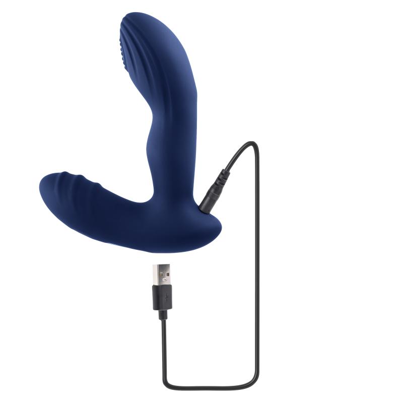 Pressure and pleasure build with the Pleasure Pleaser. The s... Playboy - Pleasure Pleaser Prostate Stimulator - Blue photo-7