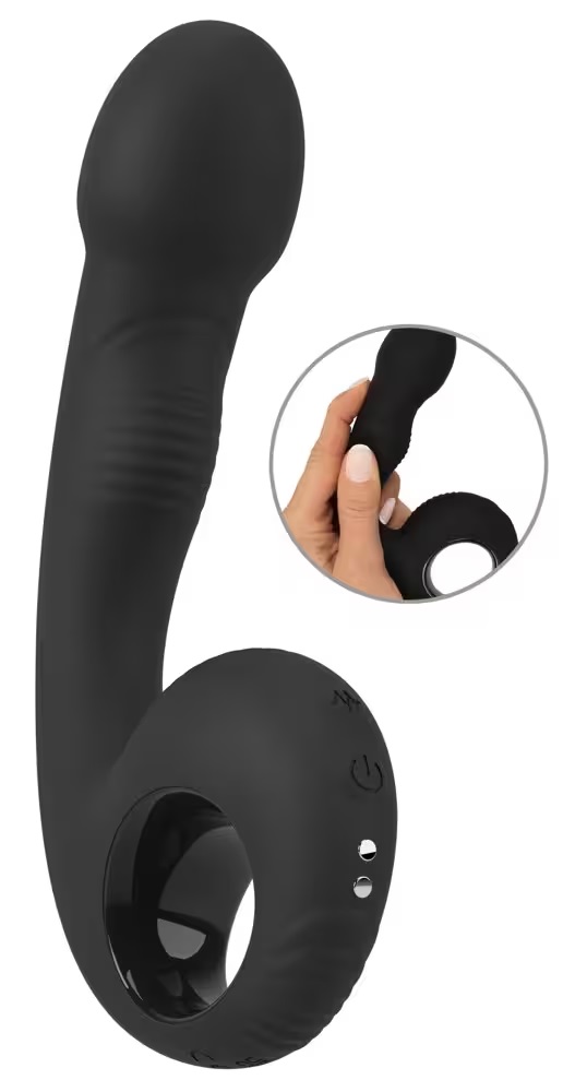 Perfect for spot-on internal and external stimulation!
The G... Black Velvets - G & P-Spot Vibrator - Black photo-5