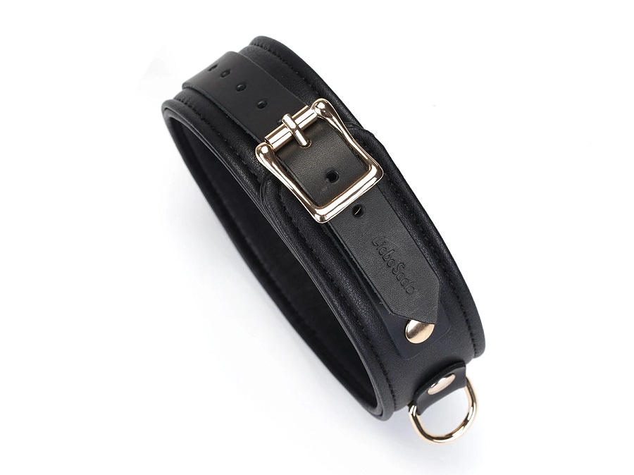 The design elements of dignity, elegance and extravagance ha... Liebe Seele - Leather Collar w Leash - Dark Secret photo-4