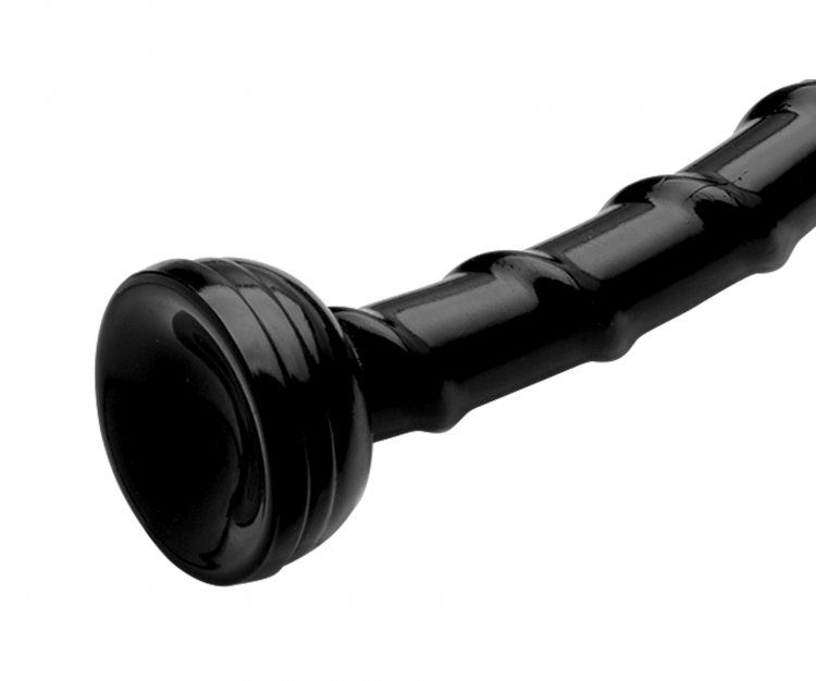 Long and thin for deep, slithering stimulation! This firm, b... Hosed - 1″ Swirl Hose - 18″ Long - Black photo-3