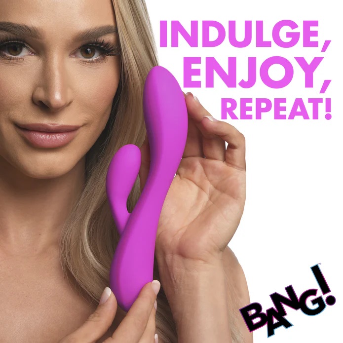Give yourself more than just surface level pleasure. Indulge... Bang! - 10X Flexible Rabbit Vibrator - Purple photo-7