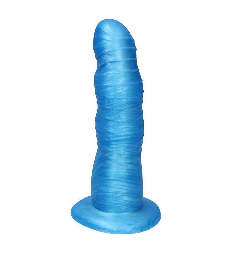 Rhea is a curved dildo and perfect for anal, g-spot and p-sp... Ylva & Dite - Rhea Dildo - Blue photo-2