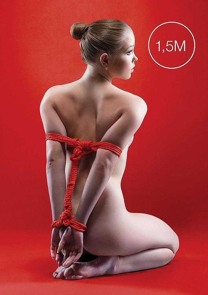 Let your imagination run wild and benefit from the versatili... Ouch - Japanese Mini Rope 1.5m - Red photo-2