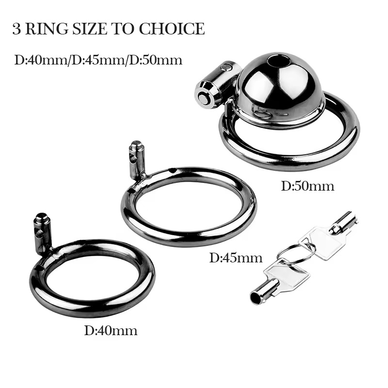 Short chastity device for men
Material: Stainless steel
Ca... MT - Short Cock Cage 50mm - Silver photo-8