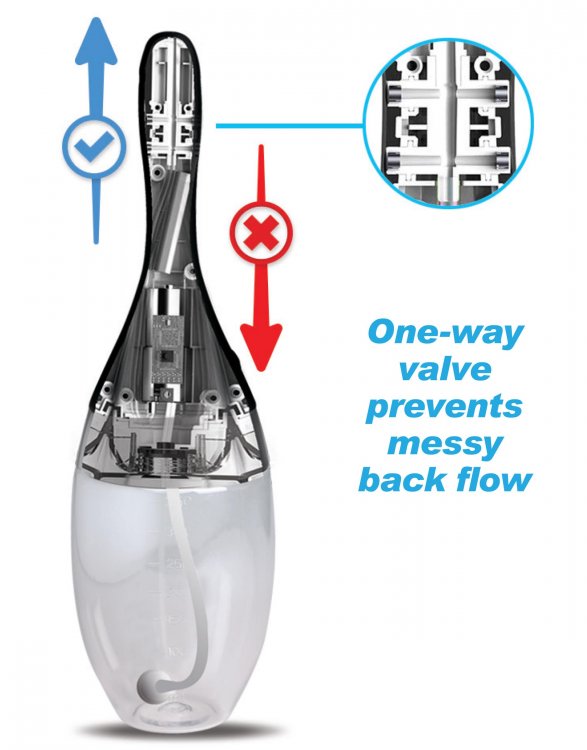 Clean out and freshen up with ease and pleasure! This premiu... CleanStream - Auto Vibro Enema Bulb - Black photo-5