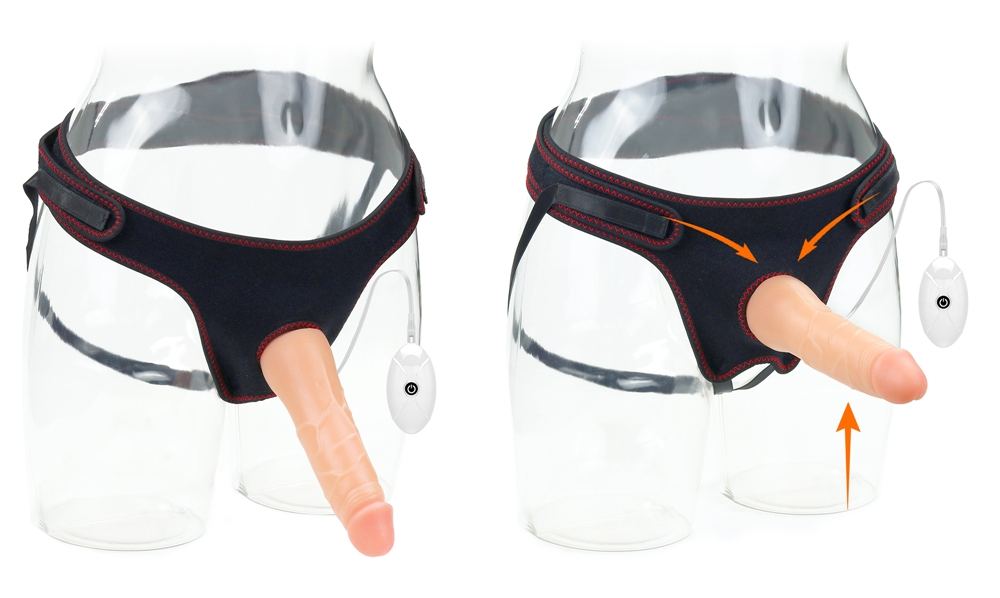 Built to deliver the most lifelike satisfaction, the vibrati... Lovetoy - 7.5" Vibro Easy Strapon Set photo-11