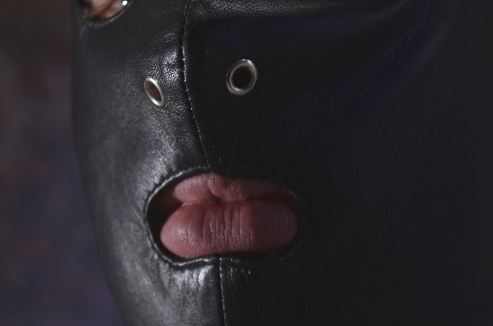 Be the master that every slave wants to obey. Conceal your i... Rouge - Leather Face Mask - Black photo-3