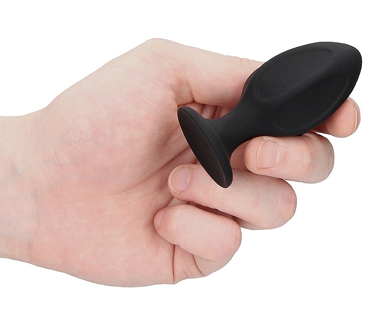 These butt plugs are made of silky soft silicone and is tape... Ouch - Diamond Shape Butt Plug Set - Black photo-3