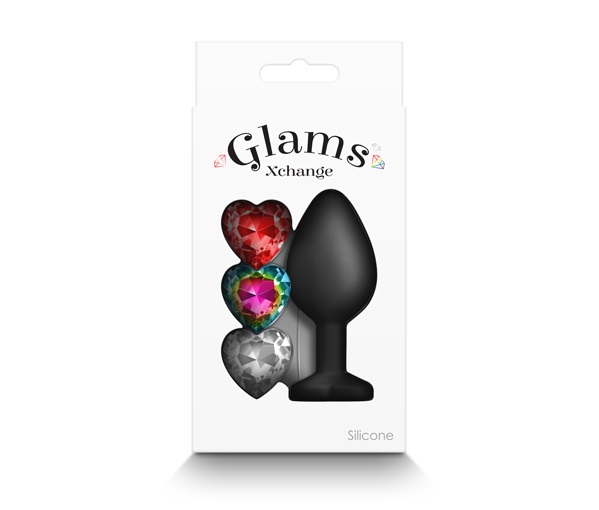 Match your mood and your booty with Glams Xchange. A fashion... NS Novelties - Glams Xchange Plug M - Black photo-3