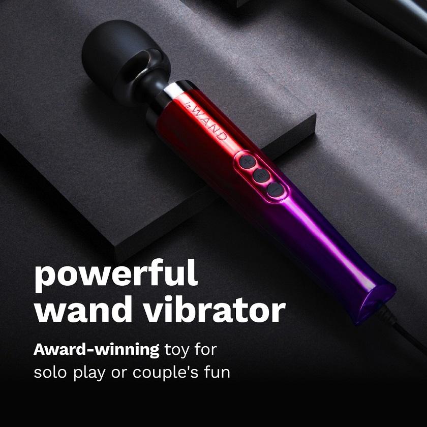 Experience the enhanced version of the acclaimed Le Wand Die... Le Wand - Die Cast Plug-In Massager - Rainbow photo-3