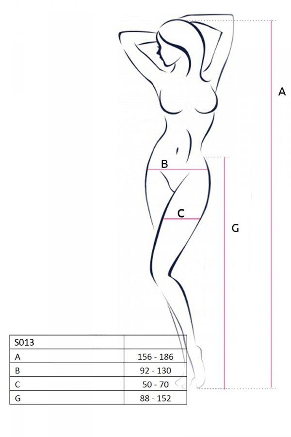 Sexy strip panty perfectly matching the figure and emphasizi... Passion - Stockings S013 - Black photo-6