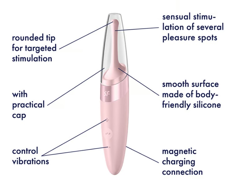 Enjoy seductive highlights - anytime and anywhere, even on t... Satisfyer - Twirling Delight Vibrator - Rose photo-4