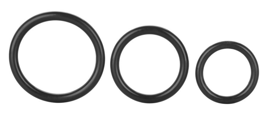 Take your intimate pleasure to new heights with the exotic T... CEN - Tri-Rings - Black photo-3