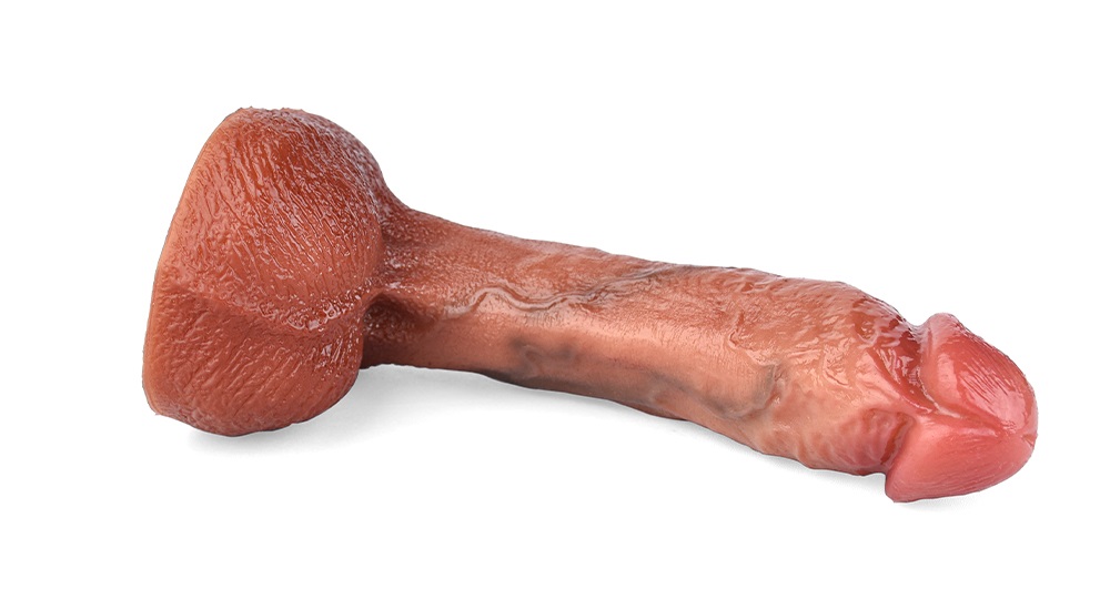 Real feel curved dildo with viens and balls
Material: liqui... FAAK - Renard Realistic Dildo photo-9