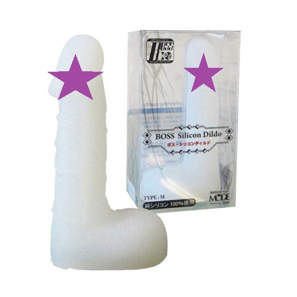 Advanced textured silicone material 100% BOSS is not sim... Boss - Silicone Dildo L - White photo-2