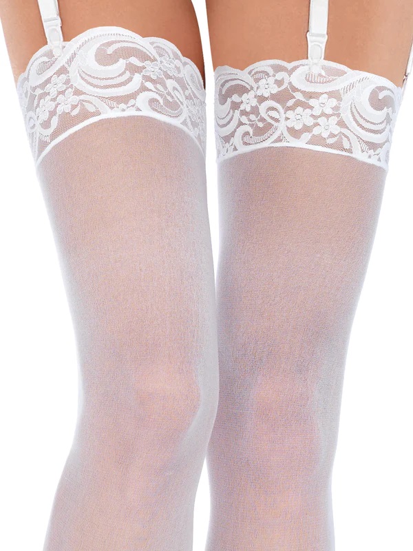 Feel like a million bucks and look like it too in the Alix S... Leg Avenue - Alix Stockings - White photo-2