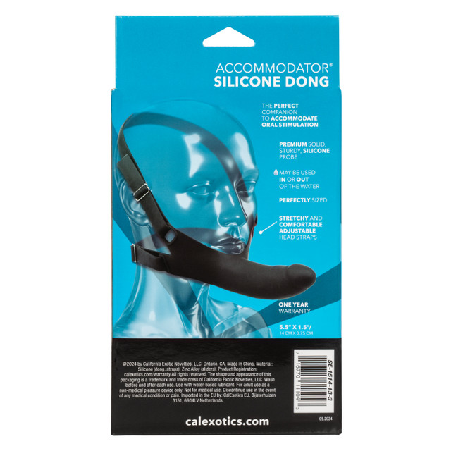 Introducing the Accommodator Silicone Dong, the ultimate par... CEN - Accommodator Dong Gag - Black photo-9