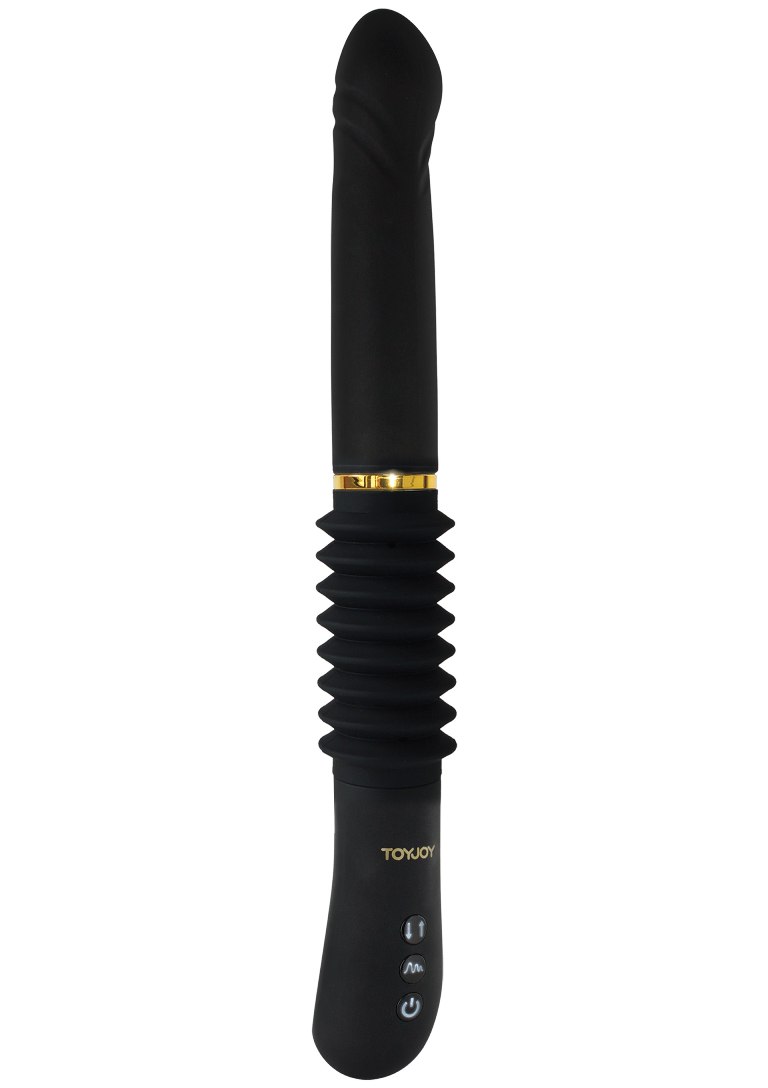 The Magnum Opus is a premium thrusting vibrator with an incr... ToyJoy - Magnum Opus Thruster Vibe - Black photo-3
