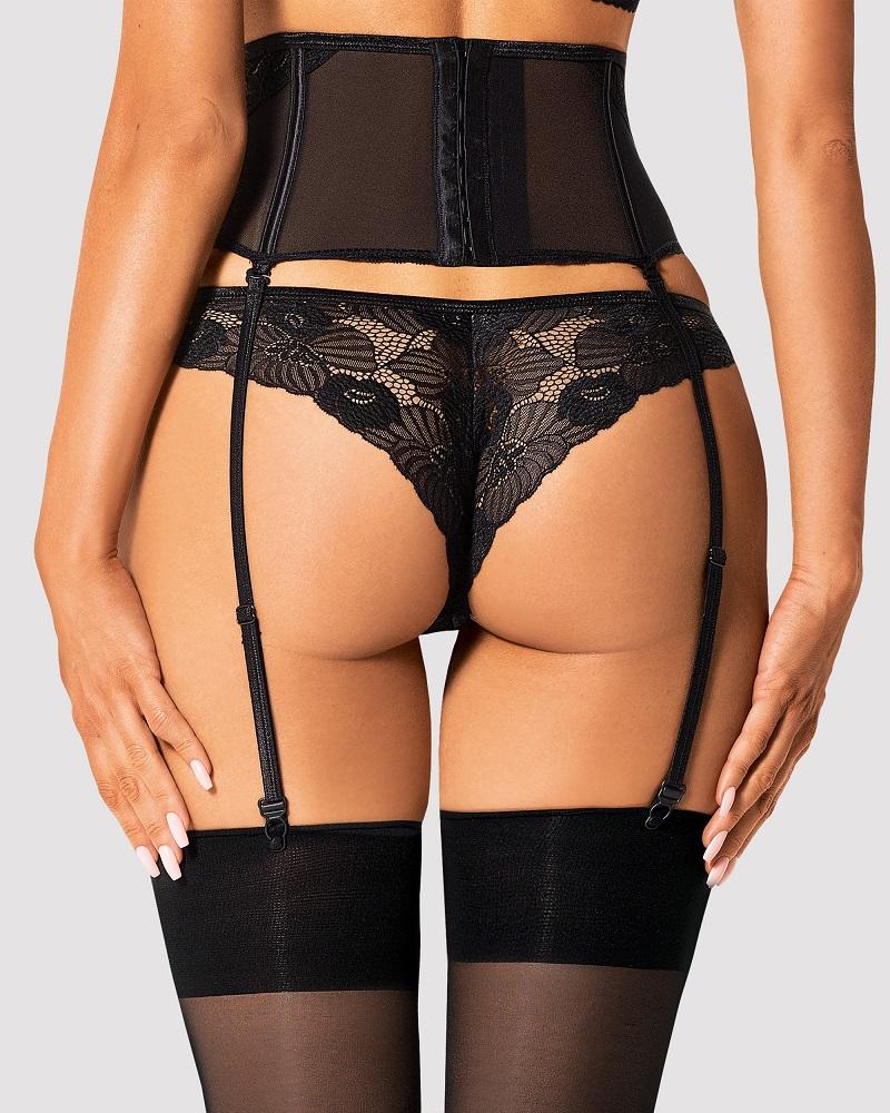 The garter belt from the Serena Love collection, thanks to i... Obsessive - Serena Love Garter Belt - Black - XL/XXL photo-6
