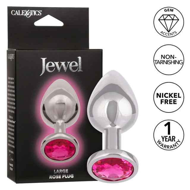 Introducing the Jewel Large Rose Plug, an exquisite and capt... CEN - Jewel Rose Anal Plug L - Pink photo-7