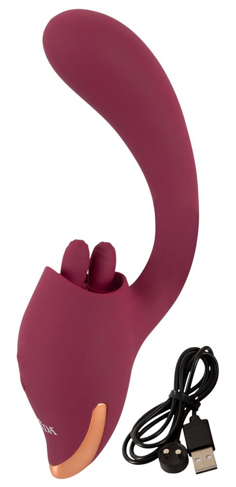 Dual stimulation with innovative licking function!
The sophi... Javida - Licking 2 Function Vibrator - Purple photo-10