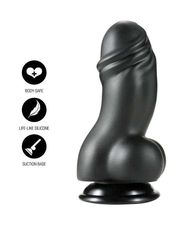 INFERNO by HIDDEN DESIRE Fat Boys PVC dildo is crafted for t... Hidden Desire - Inferno Huge Dildo 19cm - Black photo-7