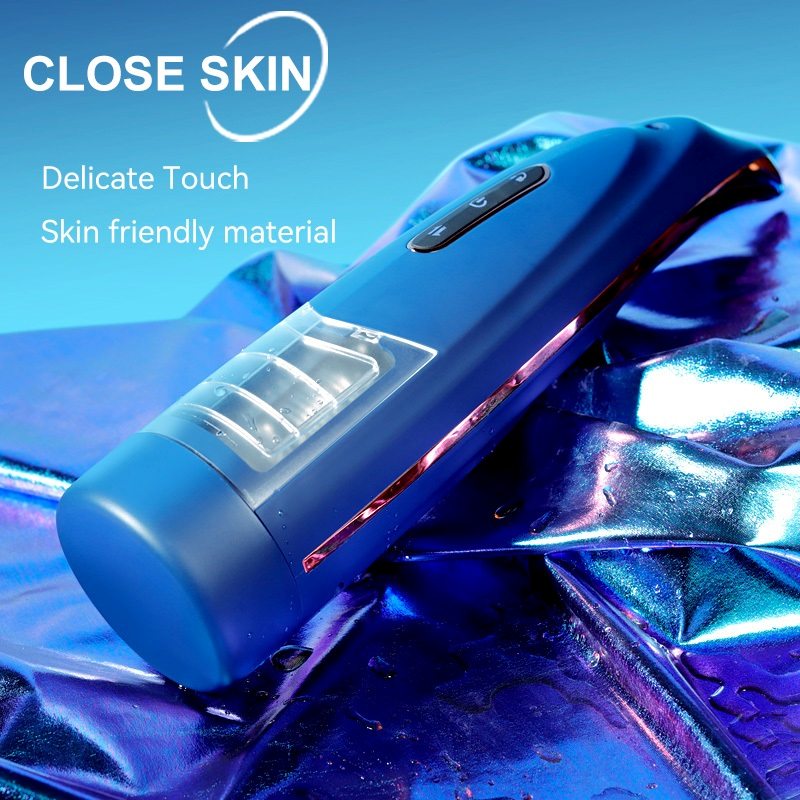 The new internal retractable structure, coupled with 360° wr... Secwell - FunnyMee Masturbator w Voice - Blue photo-5
