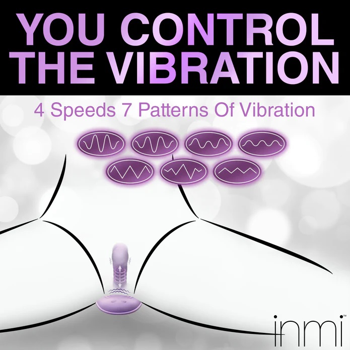Transform any chair or couch into the perfect, sexy, saddle ... Inmi - Thrust 'N' Grind Vibrator - Purple photo-5