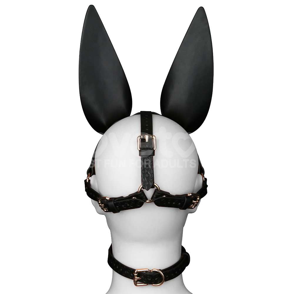 Step into the world of power, mystery, and submission with t... Lovetoy - Rebellion Reign Dark Bunny Face Mask - Black photo-2