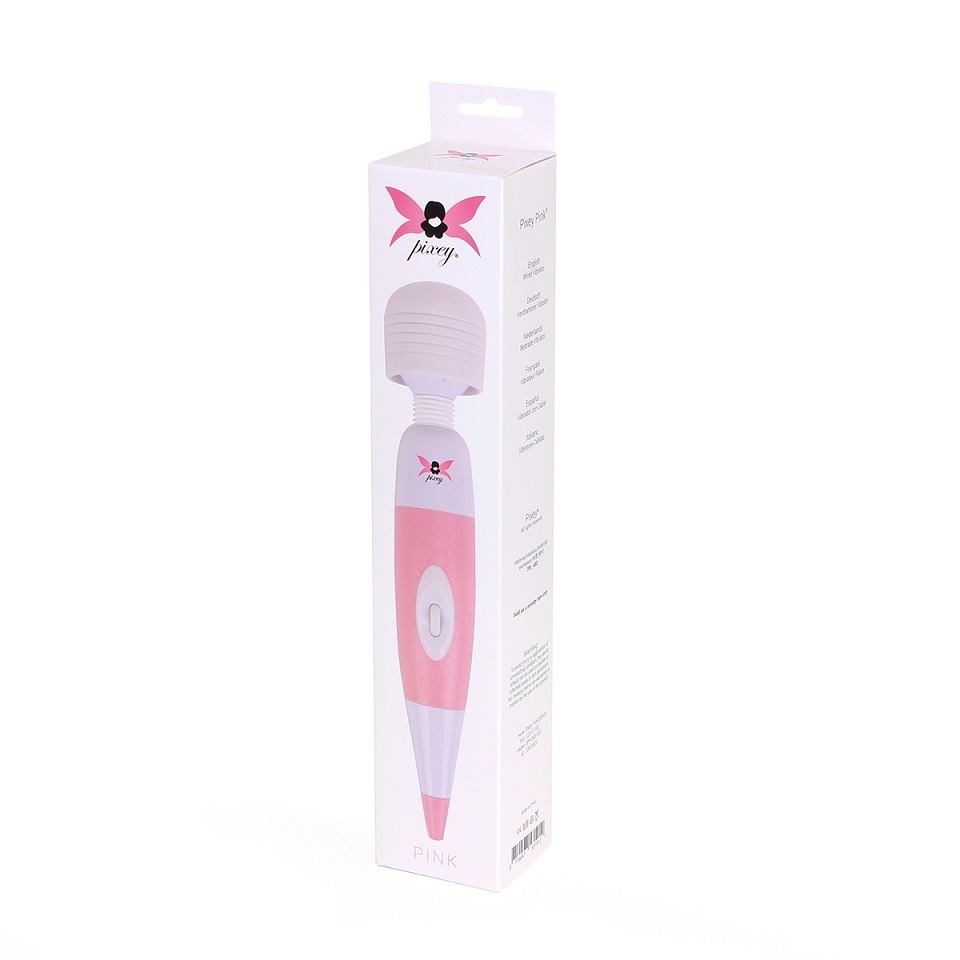 The original Pixey Wand Massager creates a deep vibration th... Pixey - Wand Massager - Pink/White photo-6