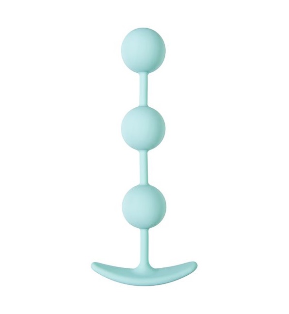 A miniature size suits a novice even. Round tips provides a ... ToDo - Triplex Anal Plug - Mint photo-3