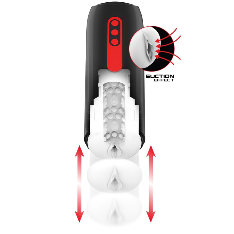 The PHANTOM automatic mouth-shaped masturbator fo... Jamyjob - Phantom Thrusting Suction Masturbator photo-4