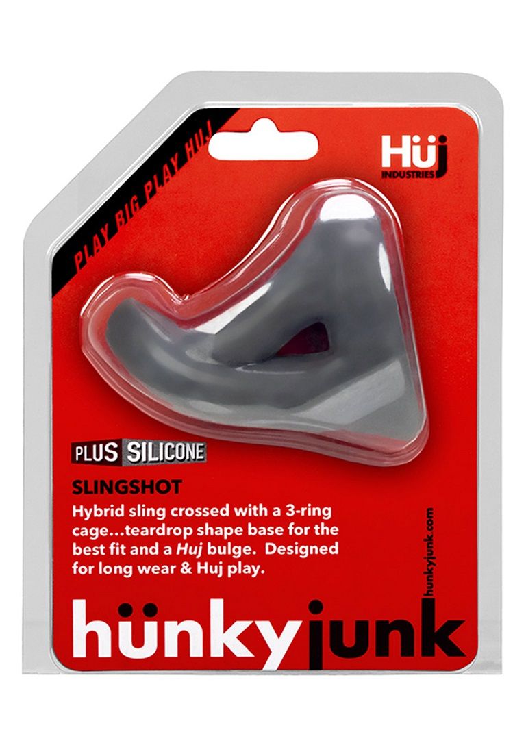 SLINGSHOT is a sling that fits-a hybrid cocksling with a tea... Hunkyjunk - Slingshot Teardrop Cocksling - Grey photo-4