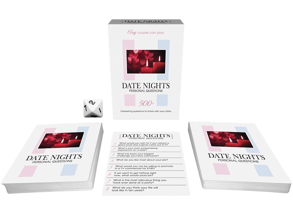 You and your date take turns rolling the die and asking each... Kheper Games - Date Nights Personal Questions Card Game photo-2