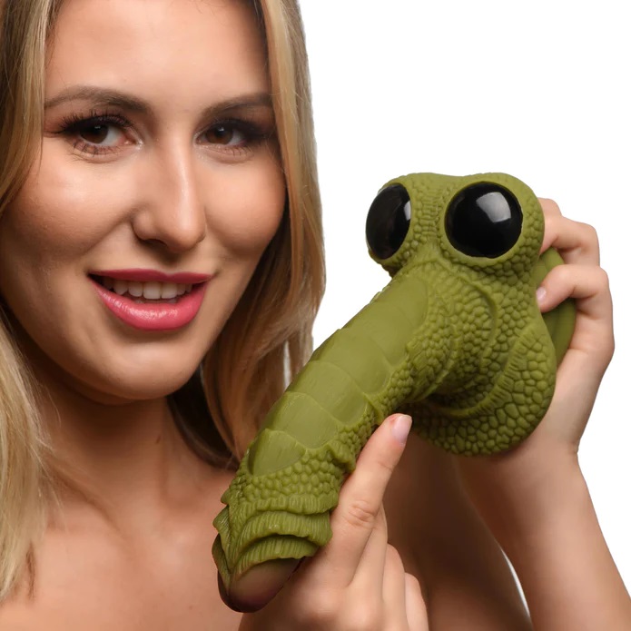 Dive deep into new fantasies with this Swamp Monster dildo f... Creature Cocks - Swamp Monster Dildo - Green photo-5