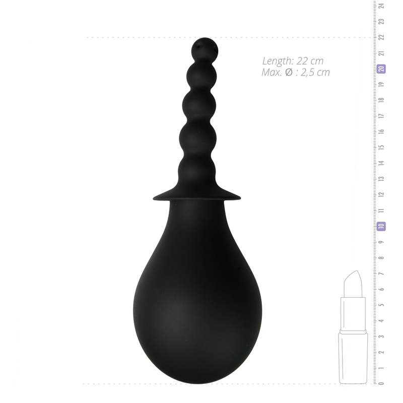 Clean your insides with this anal douche before anal sex. Wi... Easytoys - Steamy Douche - Black photo-4