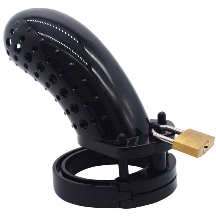Material: Quality Plastic
Total high: 127mm
Cage high: 115mm... FAAK - Plastic Chastity Cage 23 - Black photo-3