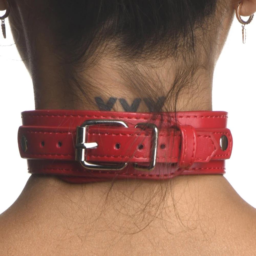 Show off your gorgeous body and share your flair for kink wi... Strict - Female Chest Harness - Red - S/M photo-5