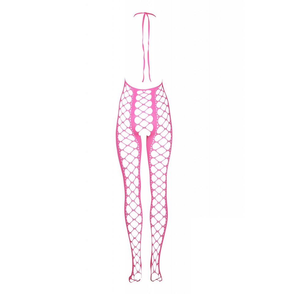 Neon lingerie is the perfect addition to your collection. Ma... Ouch - Glow In Dark Bodystocking - Pink photo-6