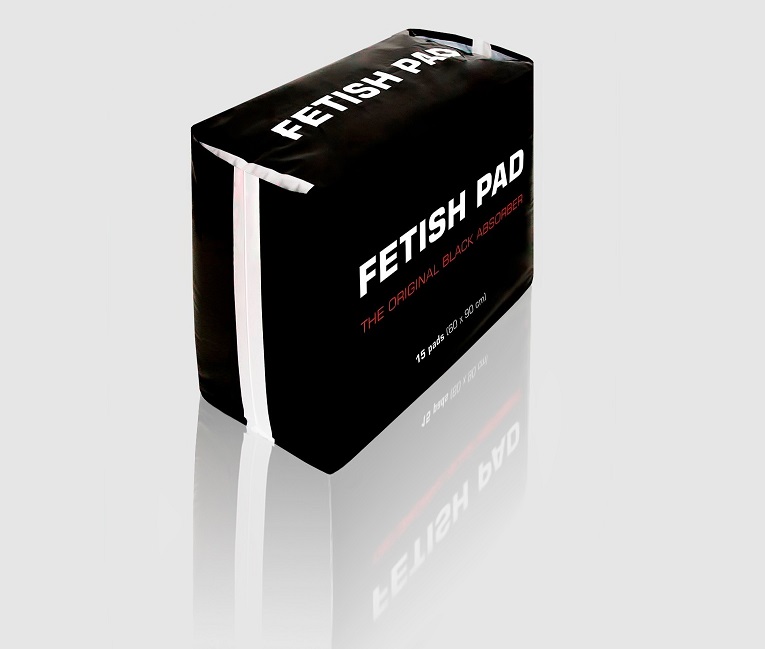 A pack of FETISH PAD contains 15 individual black underpads ... Fetish Pad - Disposable Absorbers - 15's Pack photo-10