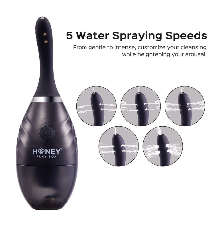 Unlock pristine hygiene on the move with BULBY. Compact and ... Honey Play Box - Bulby Auto Anal Douche - Black photo-2